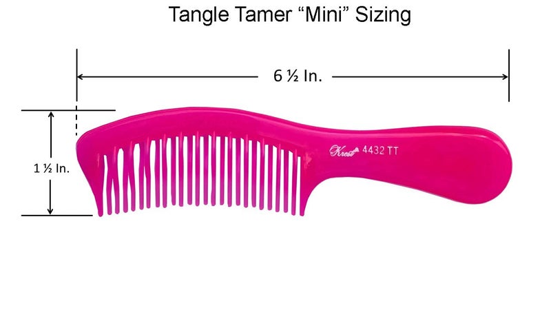 Krest Teal Tangle Tamer Curved Tooth Comb - Image 2